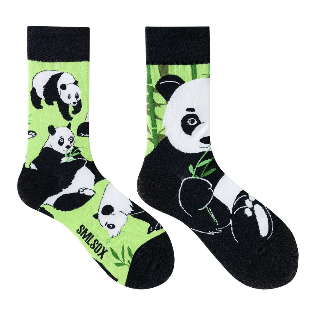 1 Pair Man Women Sock Original AB Tide Socks Colorful Cat Dog Koala Cow Cotton Socks Four Seasons Unisex Medium tube Socks Gift.