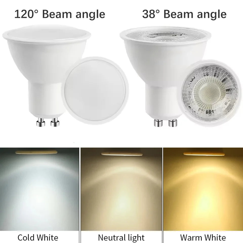 1-10PCS LED spot licht GU10 AC220V LED energiesparlampe 3W 6W 9W 12W LED Lampe Strahler Birne 38 Grad lampara für hause.