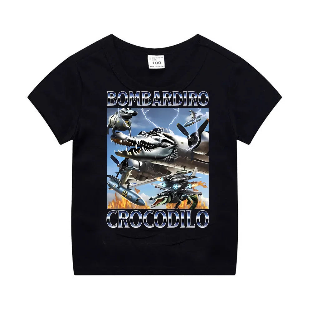 Just A Boy Who Love Brainrot Meme Italian Bootleg Boys Girls Kids T-Shirt AI Italian Animals Y2k Graphic Outfit Cotton Tees.