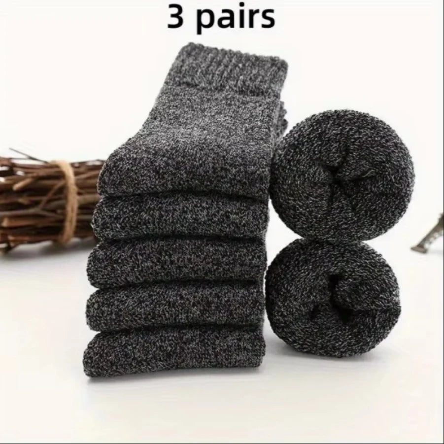 5 Pairs Of Men's Socks, Autumn And Winter Vintage Fun Fashion Athletic Socks, Sports Trend Socks.