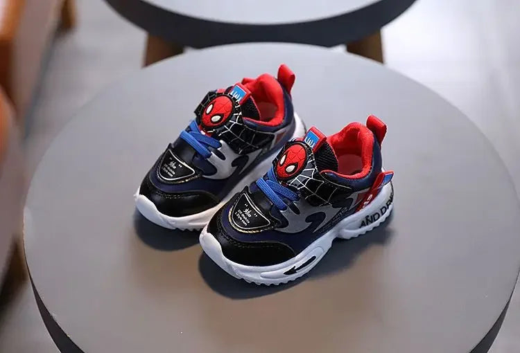 2024 New Arrival Disney Children Casual Shoes Fashion Cartoon Spiderman Boys Sneakers Kids Outdoor Shoes Sport Shoes for 1-6Y.