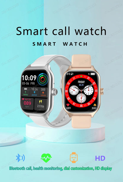 Smart Watch For Android IOS Watches 1.83inch HD Display Bluetooth Call Message Alert Music Sports Mode Smartwatch Men Women Gift.