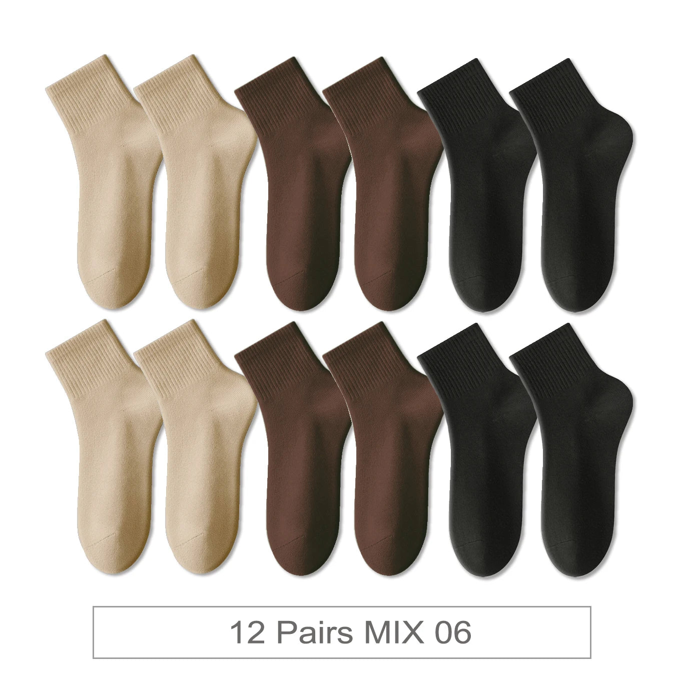 12 Pairs New Woman Cotton Socks Men Sock Short Ankle Colorful Autumn Spring Soft Breathable Colorful Girl Sock