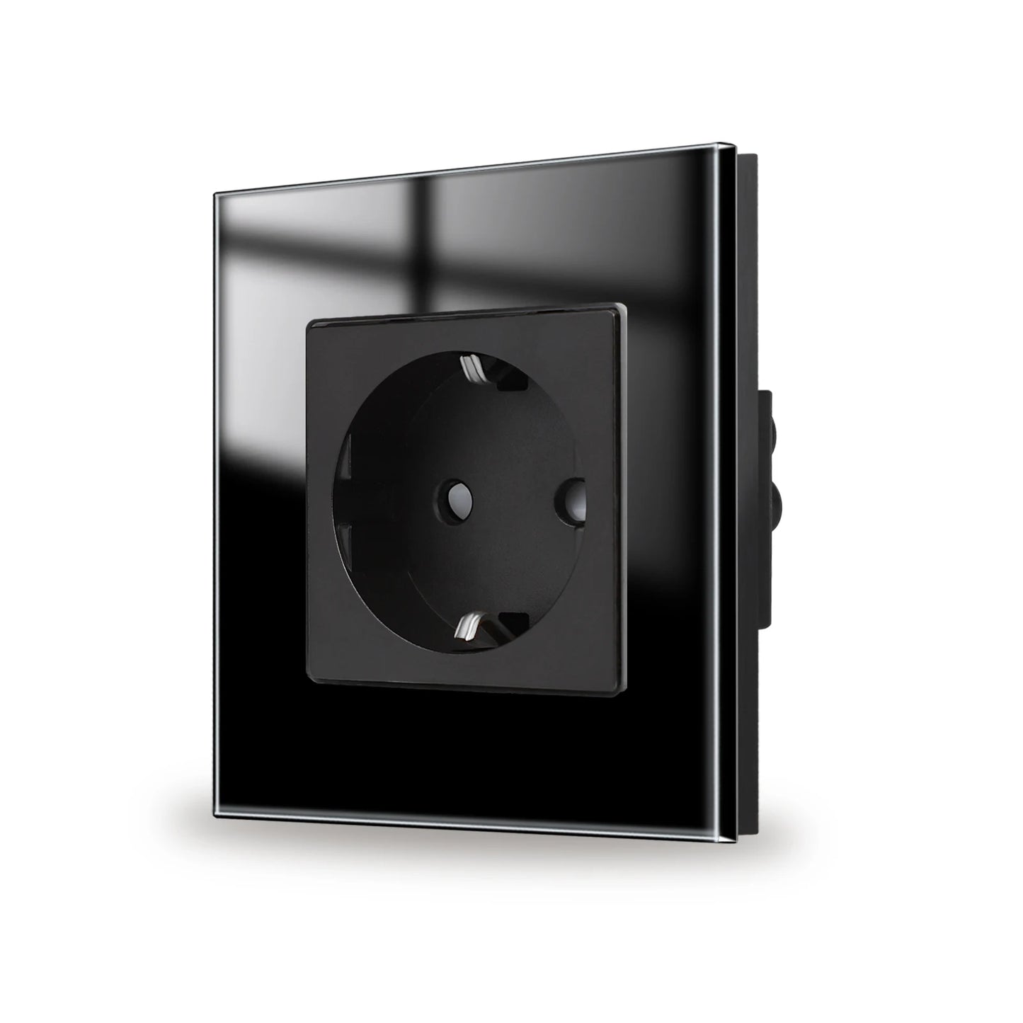 Bingoelec Wandsteckdose, Touch-Lichtschalter mit USB, 20 W, Typ C, Schnellladesteckdose, Glasscheibe, EU-Standard-Steckdosen.