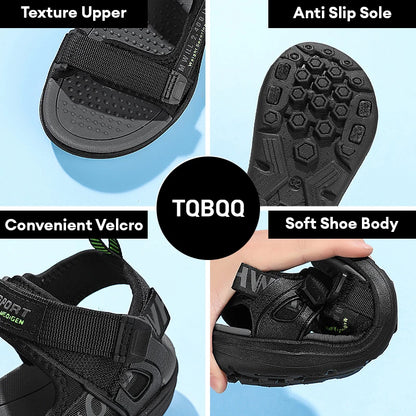 Kids' Summer Breathable Sport Sandals for Boys Casual Beach Shoe Comfortable Soft Sole Children's Fashion Non-slip Sandalias.