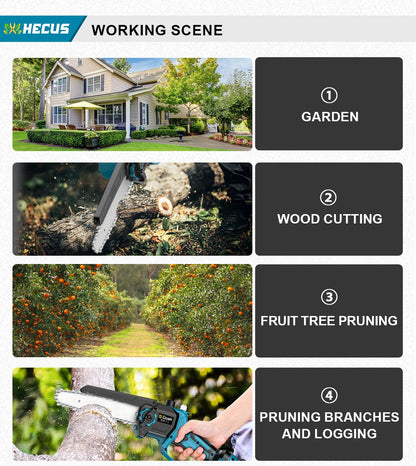 GΣ Bürstenlose Teleskopstange, elektrische Kettensäge, kabellose Hochverschraubungssäge, 2-in-1-Gartenschere für Makita 18 V Akku-Stift