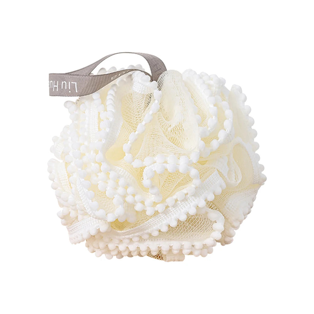 Weiche Mesh Bad Schwamm Bälle Haut Reinigung Pinsel Dusche Puff Körper Reiniger Peeling Wäscher Bad Blume Bade Zubehör