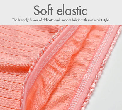 8pcs/lot Women Panties Milk Silk Girls Plus Size Underwear High Waist Briefs Breathable Solid Color Female Lingerie 38-100KG.