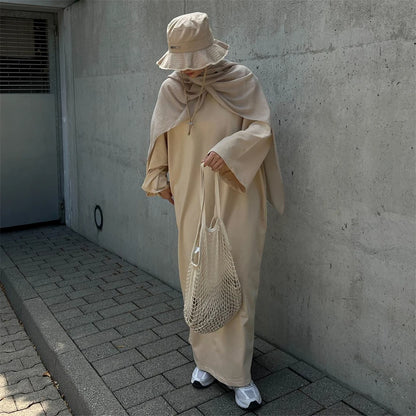 Ramadan Eid Hoodies Abaya Dubai Saudi Arabia Turkey Islam Muslim Modest Dress Prayer Clothes Women Kebaya Robe Femme Musulmane.