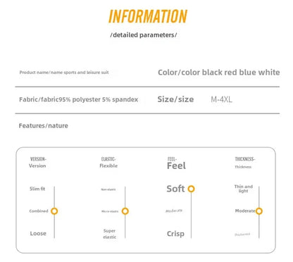 New Casual Men's Sport Suit Striped Ankle-Length Cotton Stand Collar Jacket With Three Buttonts Slim Fit Pants 2-Piece Set.