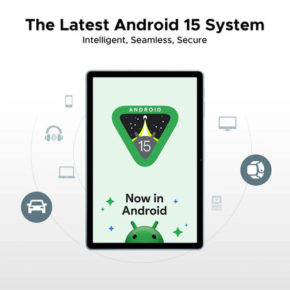 Doogee Tab A9 Pro+ Tablet Pc 11-Inch Android 15 30Gb Ram(6+24) 128Gb Rom 8580Mah Battery Widevine L1 Support Tablet Dual Speakers.