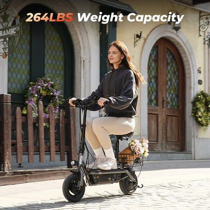 ISCOOTER F3 Adult Electric Scooter 1000W motor E-Scooter 48V13AH 10" Inflatable road Tires Foldable EScooter.