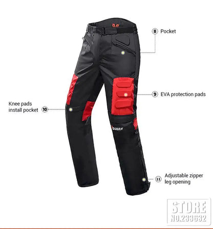 New Winter Motorcycle Jacket Warm Motorcycle Pants Wear-resistant Motorcycle Motocross Jacket Windproof Moto Protector.
