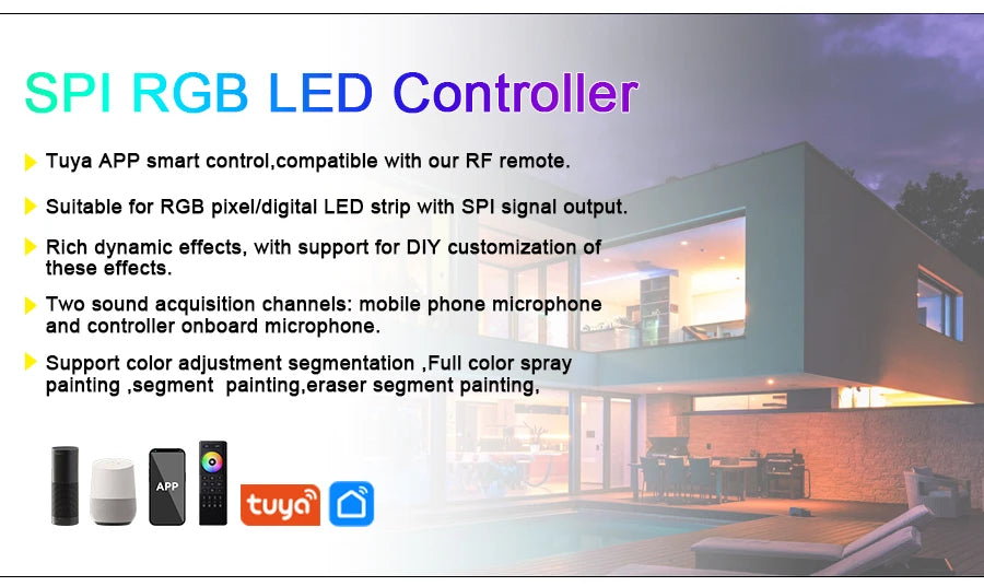 1-25M RGB Addressable COB LED Strip Light 24V WS2811 Pixel LED Strip Tuya WiFi RGBIC LED Ribbon Light Kit For TV Room decoration.