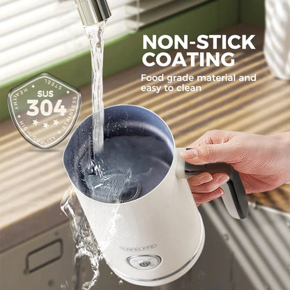 Cafelffe 4in1 Electric Milk Frother Frothing Foamer Chocolate Mixer Cold/Hot Latte Cappuccino Automatic foam milk heater Warmer.