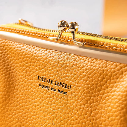 Women's Crossbody Bag Simple and Versatile Coin Purse Large-capacity Long Zipper Mobile Phone Bag Creative Single-shoulder Bag.