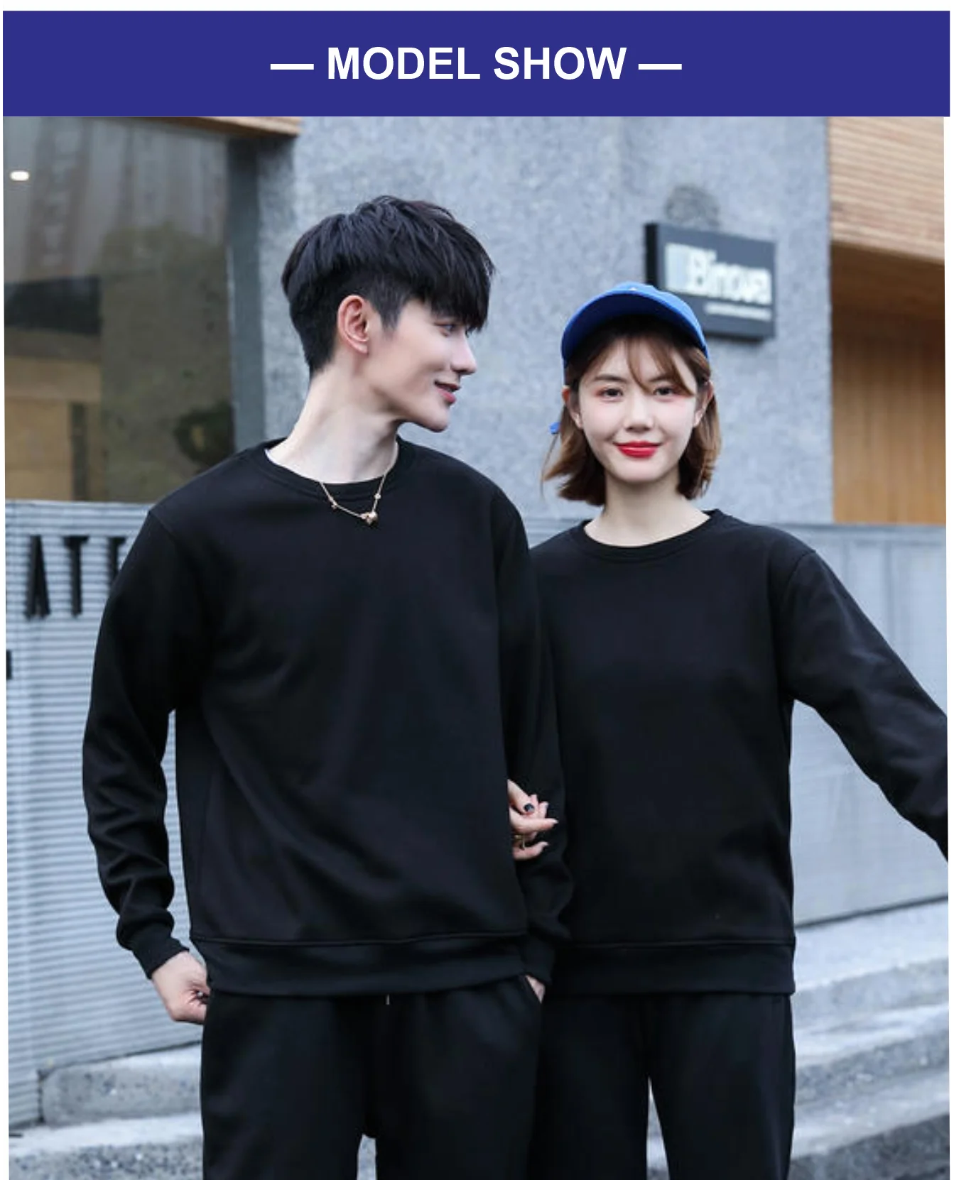 Men's Casual Pullover Custom Printed Embroidery Company Logo Clothing Fashion Winter Warm Sweater Solid Color Sweatshirt 4xl.