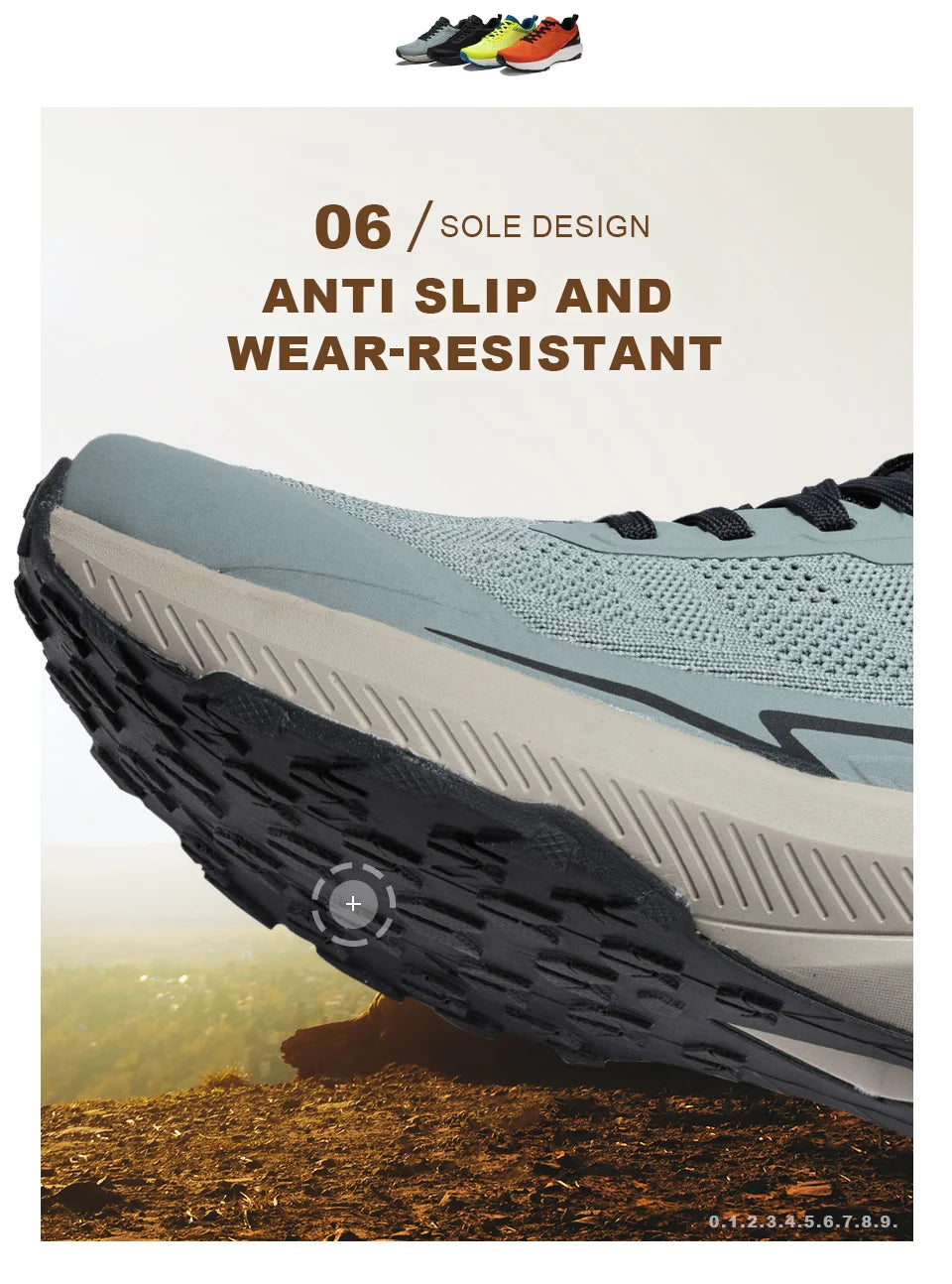 Baasploa Männer Wanderschuhe Komfort Tragen Beständig Outdoor Schuhe Männer Atmungsaktives Mesh Casual Turnschuhe Klettern Nicht-Slip Spitze Up.