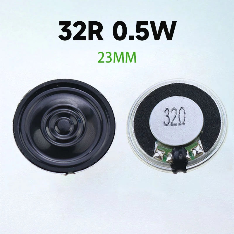 2PCS 0.5W  32R Speaker  32 Ohm Loud Speaker Diameter  23mm 28mm  36mm 40mm 50mm 57mm Loudspeaker.