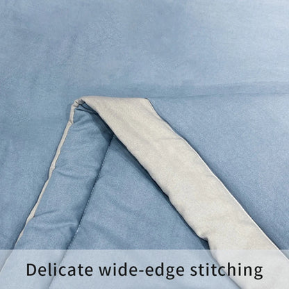 2025 new Japanese polyester cotton quilted summer quilt skin-friendly washable light luxury style solid color lightweight.