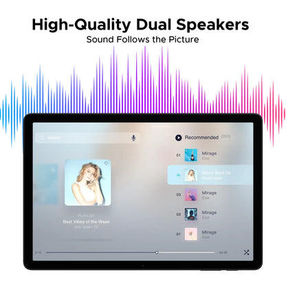 Doogee Tab A9 Pro+ Tablet Pc 11-Inch Android 15 30Gb Ram(6+24) 128Gb Rom 8580Mah Battery Widevine L1 Support Tablet Dual Speakers.