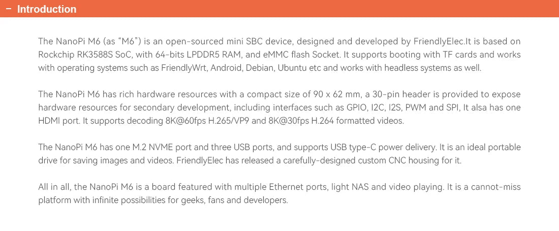 NanoPi M6 RK3588S Rockchip.