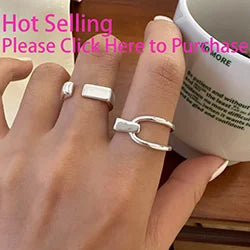 VENTFILLE 925 Sterling Silver Irregular Design Wave Golden Stackable Finger Rings Trendy Adjustable For Women Gifts Dropshipping.