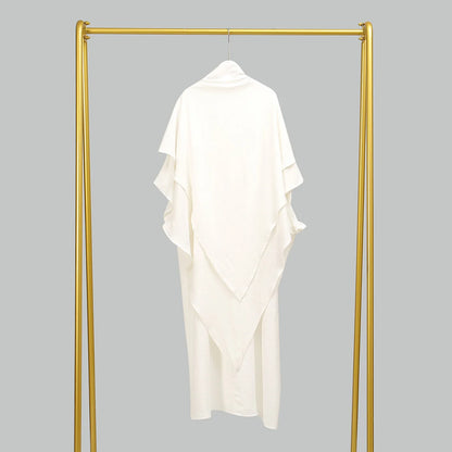 Two Piece Jilbab Prayer Set Abaya for Woman Batwing Hijab Dress Muslim Kimono Kaftan Robe Long Khimar Islam Cloth Jilbab Ramadan.