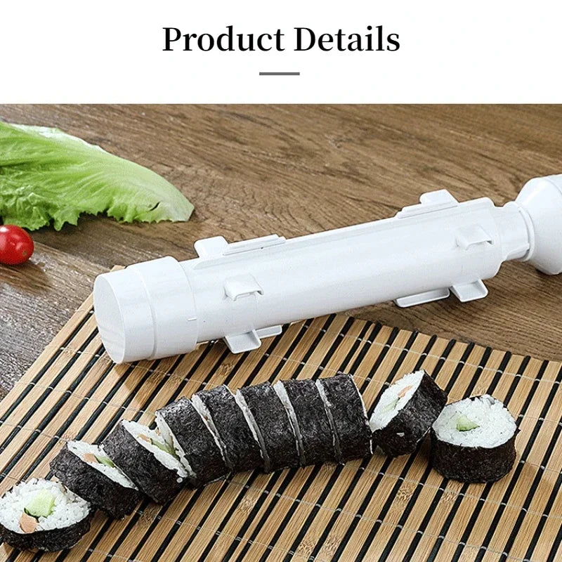 DIY Cylinder Sushi Making Machine Quick Sushi Bazooka Japanese Rolled Rice Meat Mold Rice Ball Mold  Kitchen Bento Accessories.