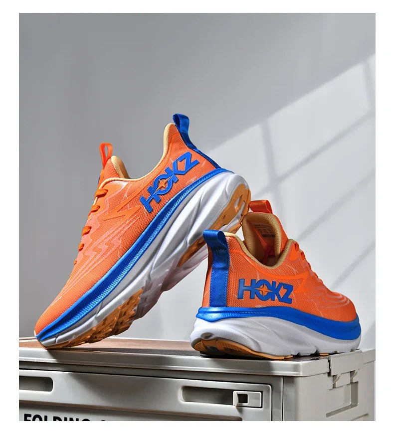 Men's Running Shoes Cushioning Outdoor Non-Slip Jogging Breathable Trainer Race Sneakers Luxury shoes Mesh Couple Off-road Shoes.