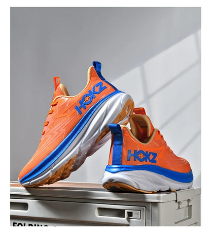 Men's Running Shoes Cushioning Outdoor Non-Slip Jogging Breathable Trainer Race Sneakers Luxury shoes Mesh Couple Off-road Shoes.