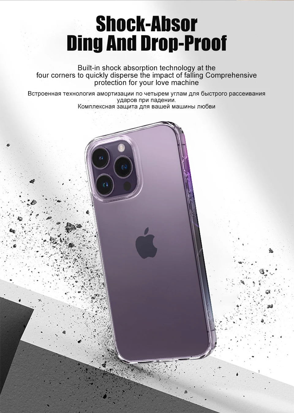 Luxury Clear Silicone Phone Case For iPhone 16 15 14 13 12 11 Pro Max XR X XS 7 8 Plus Shockproof Transparent Bumper Back Cover.