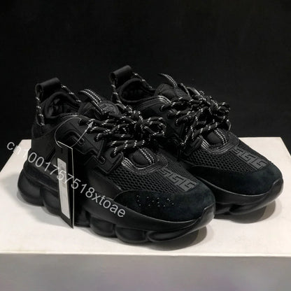 Luxus-Outdoor-Freizeitschuhe der Größe 36–45 für Männer und Frauen, modische Freizeit-Turnschuhe, Herbst-Winter, dicker Boden, niedrige Sportschuhe.