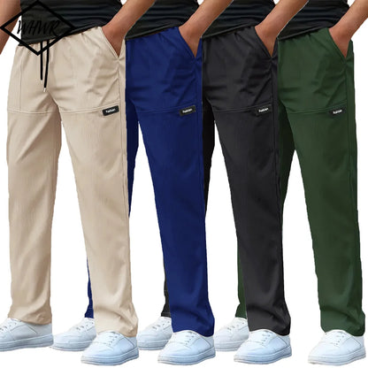 Men's Casual Loose Straight Sports Pants Gym Sport Trousers for Men Jogger Sweatpants Running Workout Jogging Long Pants.