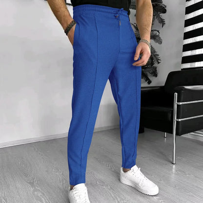 2024 Amazon Summer New Men's European and American Independent Station Drawstring Sports Casual Pants for Men.