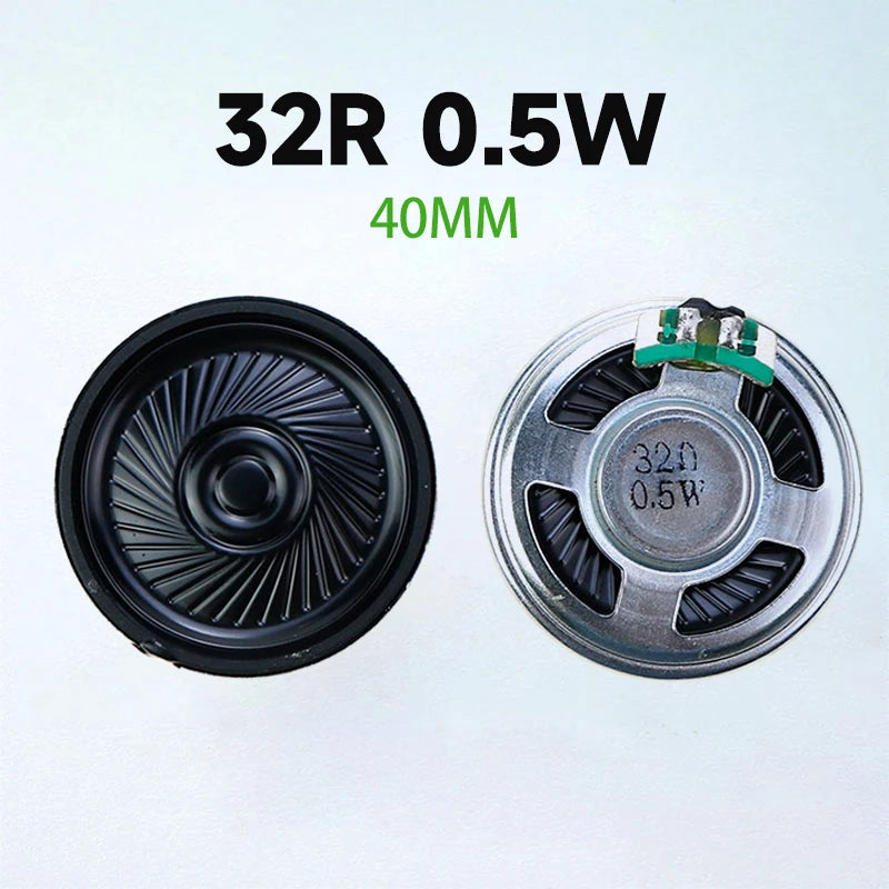 2PCS 0.5W  32R Speaker  32 Ohm Loud Speaker Diameter  23mm 28mm  36mm 40mm 50mm 57mm Loudspeaker.