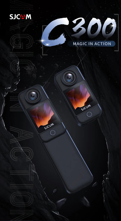 SJCAM C300 4K Action Camera Touch Screen 6-Axis Gyro Stabilization 30m Waterproof 1000+2800mAh Battery 460Min Recording.