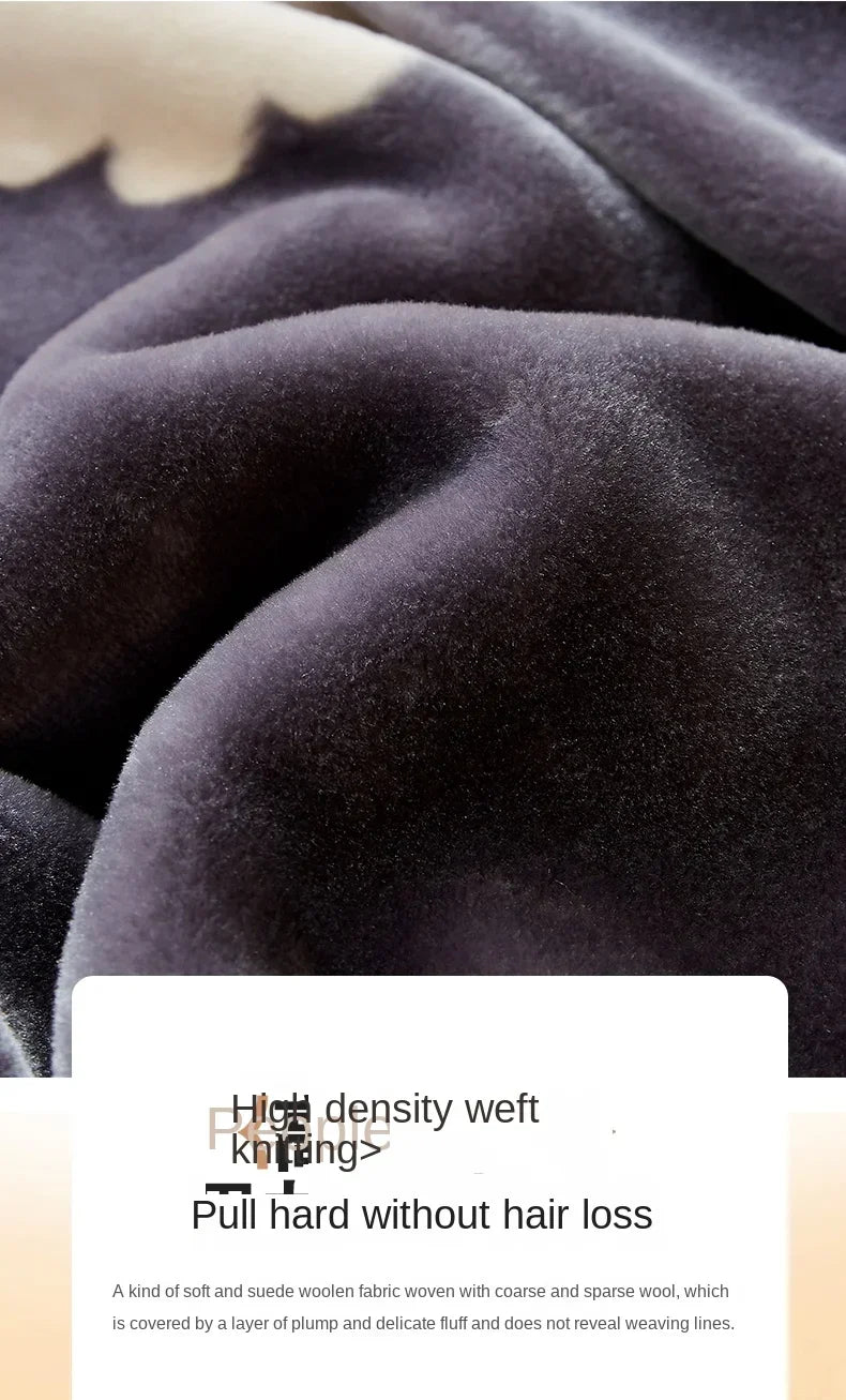 New Raschel plush thickened warm  - et 1PC 150/180/200cm nap air-conditioned room the aircraft  machine washable.