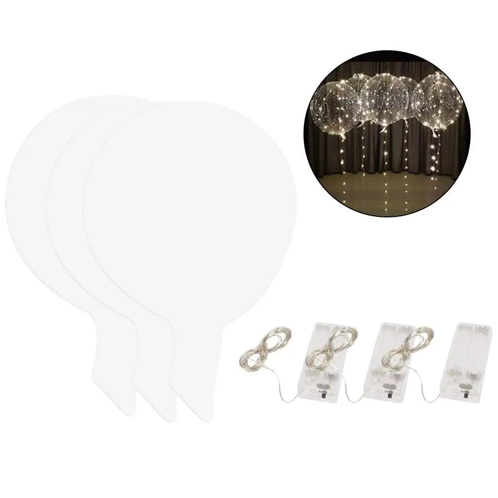 6 stücke 3 satz Transparent Party Glow Bobo Led Ball Leuchten Ballons Hochzeit Blase Ballon Hochzeit Geburtstag Dekoration einzigen