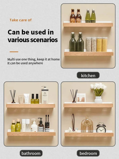 Holz Aluminium Material Badezimmer Regal Organizer Eckregal Shampoo Lagerregal Dusche Wandregal Badezimmer Organizer