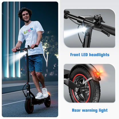 IScooter W6 Adult E-scooter 500W Motor 36V 7.8Ah Battery 35km/h Max Speed Support APP 30km Long Range City Electric Scooters.