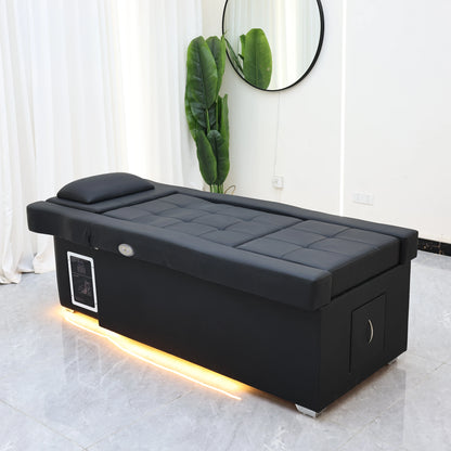 XinSheng Elektrisch verstellbares Lift-Shampoo-Bett, Massagetisch, All-in-One-Salon-SPA-Massagebett mit Haarwaschbecken und Fußbad