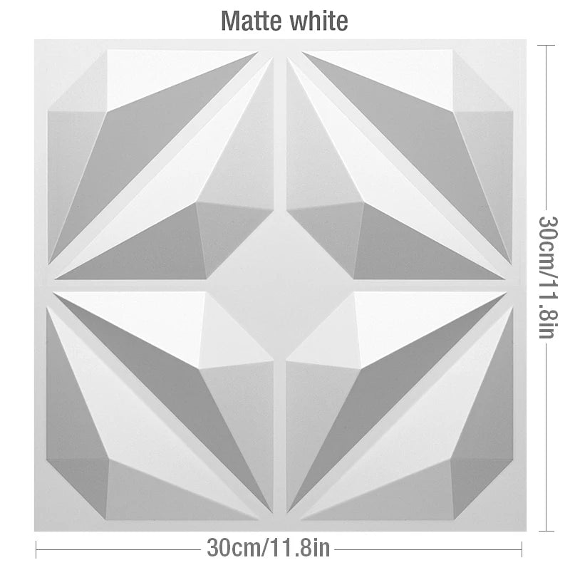 1pcs Esports Games Champagne Gold 3D Art Wall Panel PVC Waterproof 3D Wall Sticker Decor Tiles Diamond Design DIY Home Decor