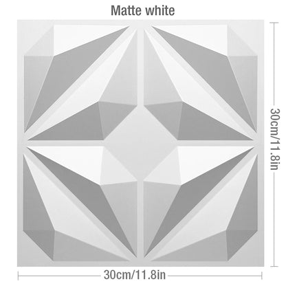 1pcs Esports Games 3D Art Wall Panel PVC Waterproof 3D Wall Sticker Decor Tiles Diamond Design DIY Home Decor 11.81'' X 11.81''