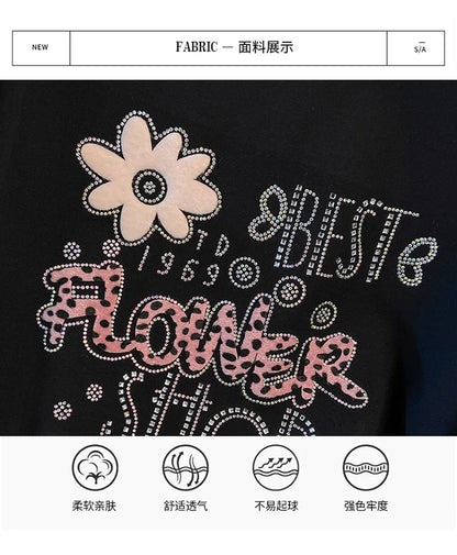 175kg plus size Damen büste Frühling Herbst lose Kragen bedruckt Langarm Sweatshirt schwarz rosa 4xl 5xl 6xl 7xl 8xl 9xl.