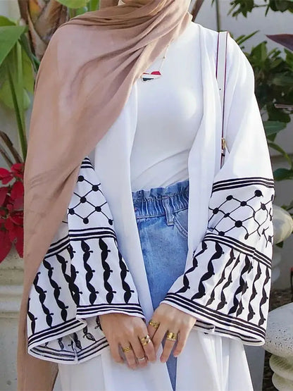 Butterfly Embroidered Open Kimono Abaya Dubai Luxury 2024 Islam Muslim Kaftan Modest Dress Kebaya Damen Robe Abayas For Women.