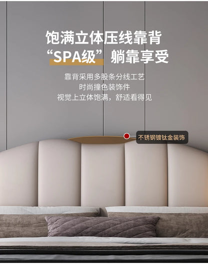 200 x 220 cm Rahmen-Kopfteil, Hochzeitsbett, Hauptschlafzimmer, Kingsize-Doppelbett, 3 Schubladen, Aufbewahrung, luxuriöse Schlafzimmermöbel in voller Größe