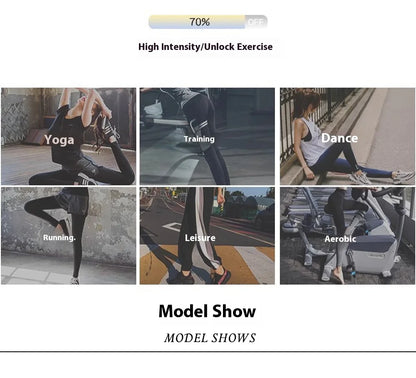 High Waisted Seamless Yoga Pants Butt Lifting Booty Sculpting Gym Leggings with Side Pockets Sexy Workout Tights for Women.