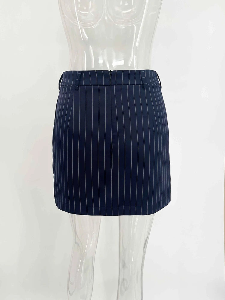 TARUXY Gestreiften Druck V-ausschnitt Band Anzug Mantel Für Frauen Langarm Tasten Büro Dame Top Elegante Weibliche Neue Blazer Outwear.