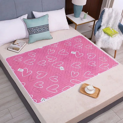 Washable & Reusable Thick Bed Protection Pad - Durable Medical Grade Mattress Protector for Adults, Seniors & Pets, Elderly Care.